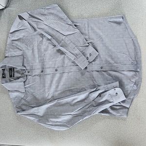 Nordstrom men's 34-35 trim fit button-up long sleeve dress shirt